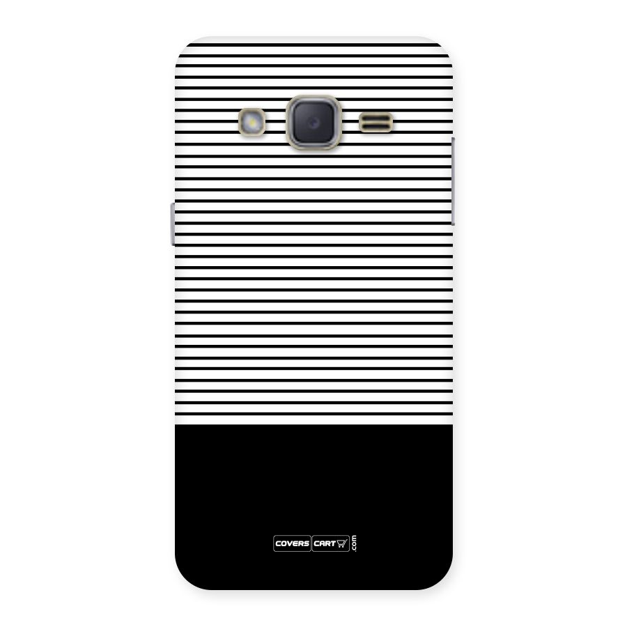 Classy Black Stripes Back Case for Galaxy J2