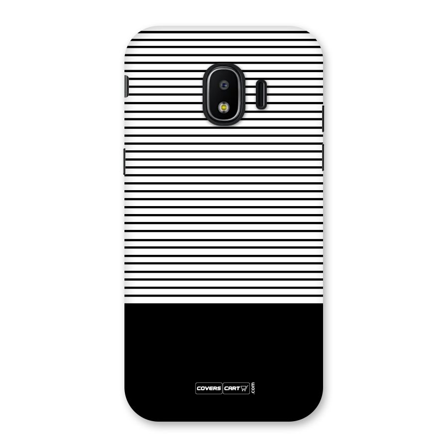 Classy Black Stripes Back Case for Galaxy J2 Pro 2018
