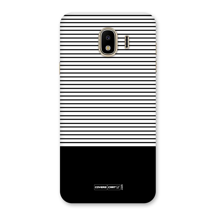 Classy Black Stripes Back Case for Galaxy J4
