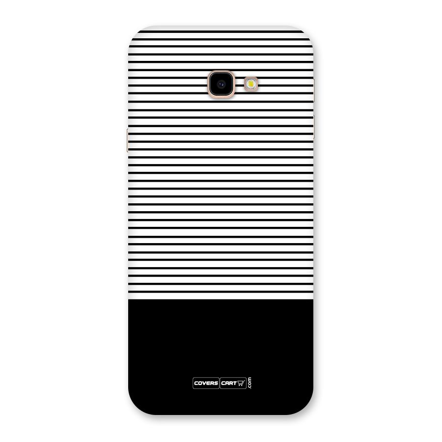 Classy Black Stripes Back Case for Galaxy J4 Plus