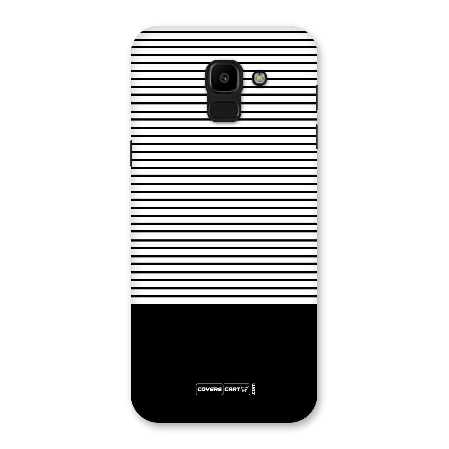 Classy Black Stripes Back Case for Galaxy J6