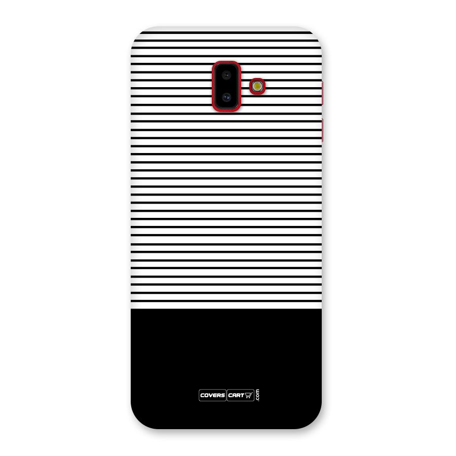 Classy Black Stripes Back Case for Galaxy J6 Plus
