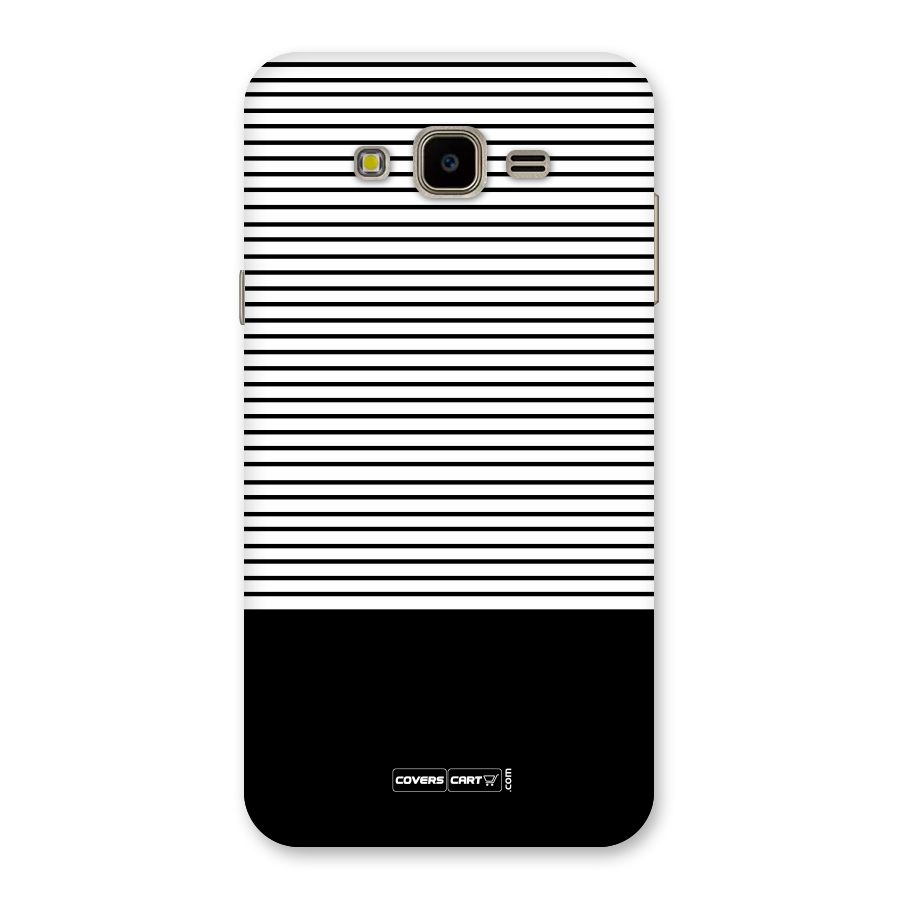 Classy Black Stripes Back Case for Galaxy J7 Nxt
