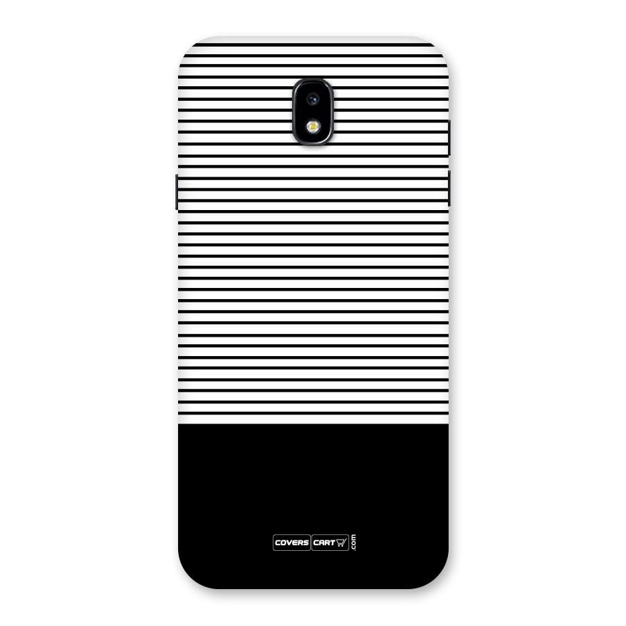 Classy Black Stripes Back Case for Galaxy J7 Pro