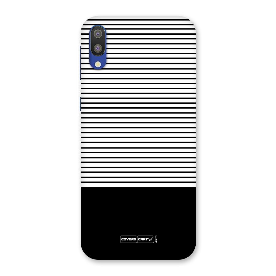 Classy Black Stripes Back Case for Galaxy M10
