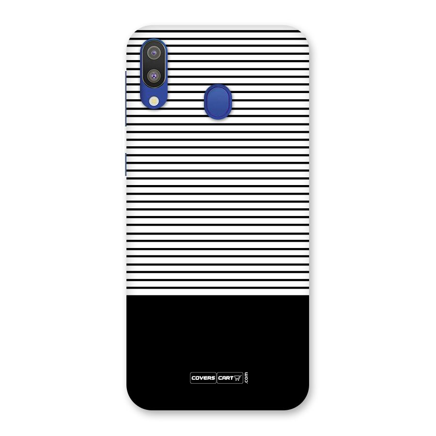 Classy Black Stripes Back Case for Galaxy M20