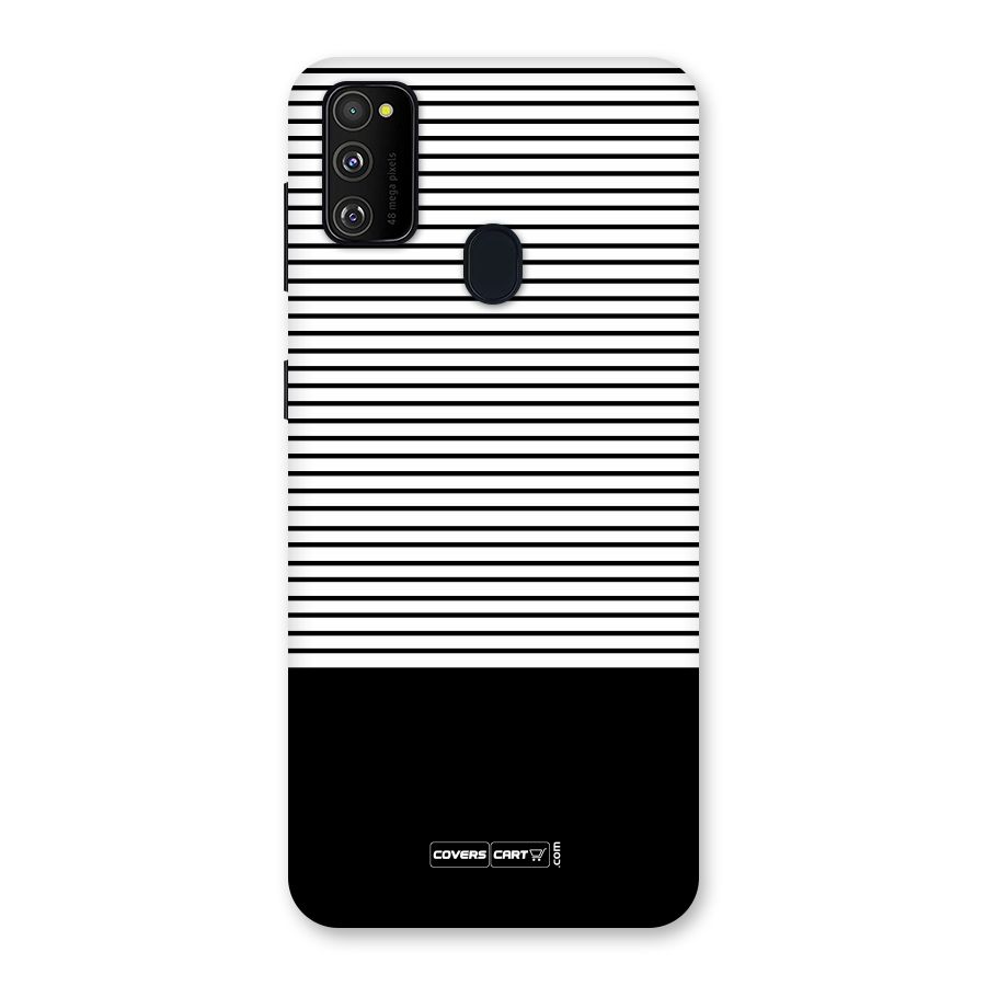 Classy Black Stripes Back Case for Galaxy M21