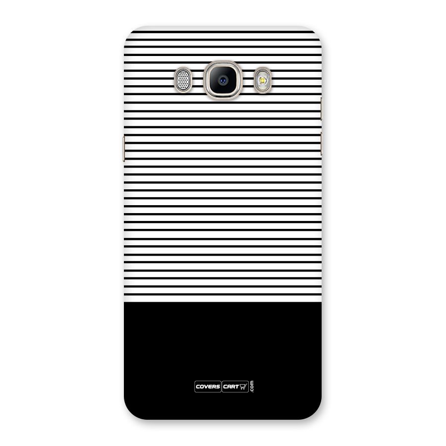 Classy Black Stripes Back Case for Galaxy On8