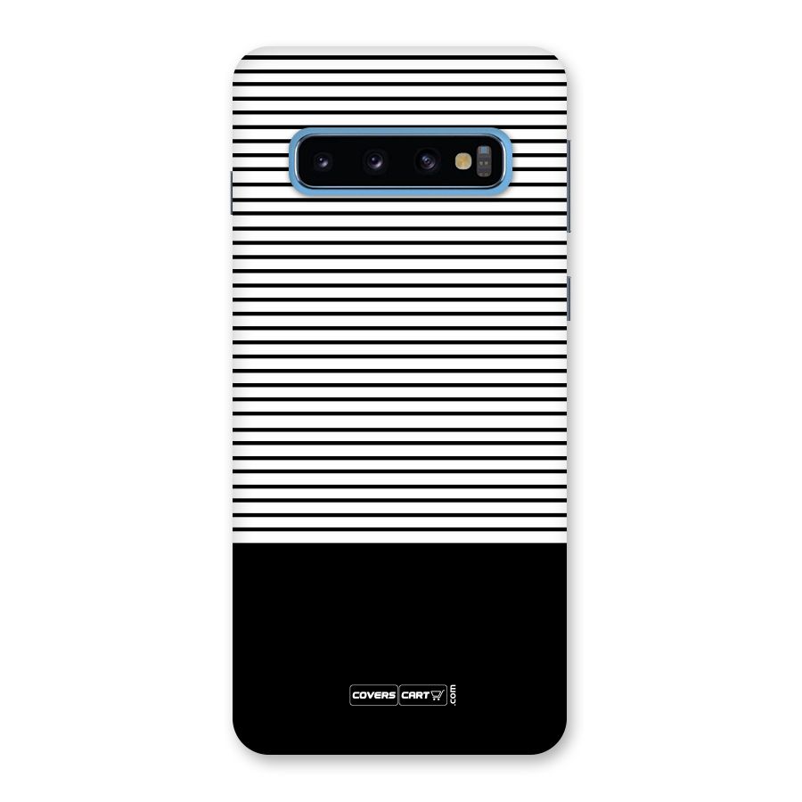 Classy Black Stripes Back Case for Galaxy S10