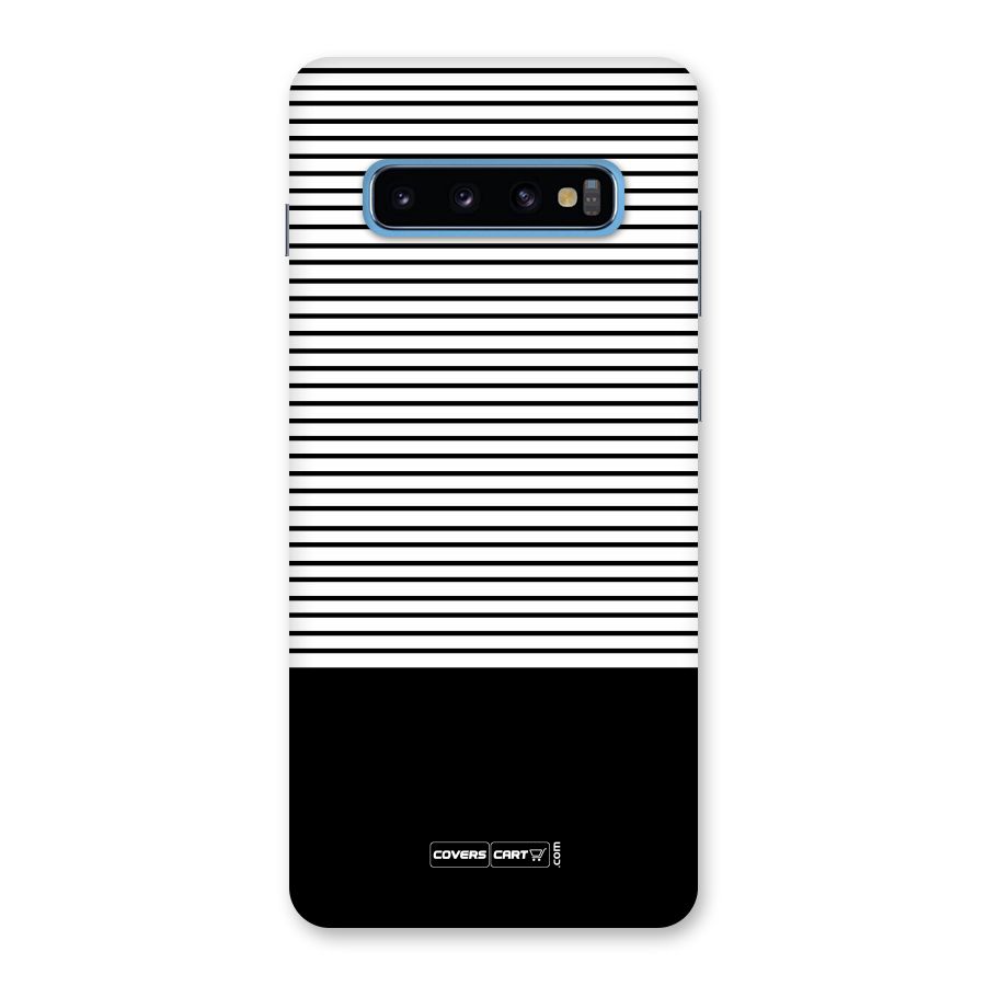 Classy Black Stripes Back Case for Galaxy S10 Plus