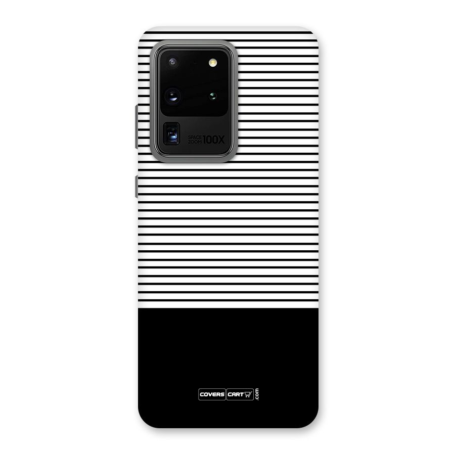Classy Black Stripes Back Case for Galaxy S20 Ultra