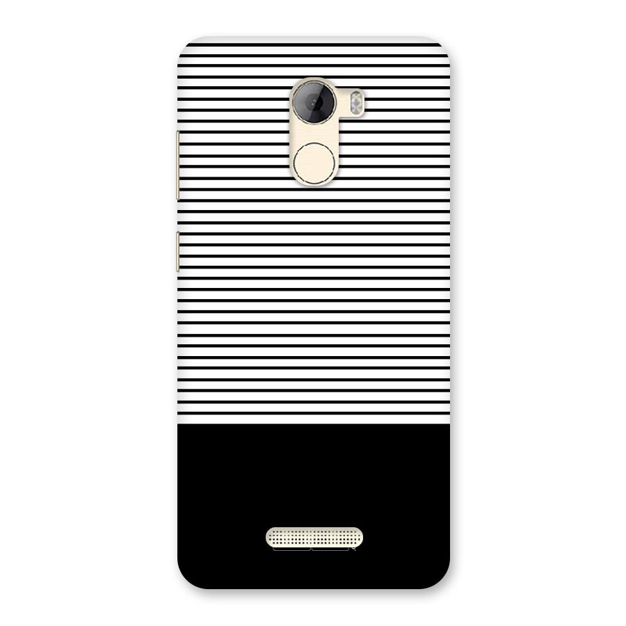 Classy Black Stripes Back Case for Gionee A1 LIte