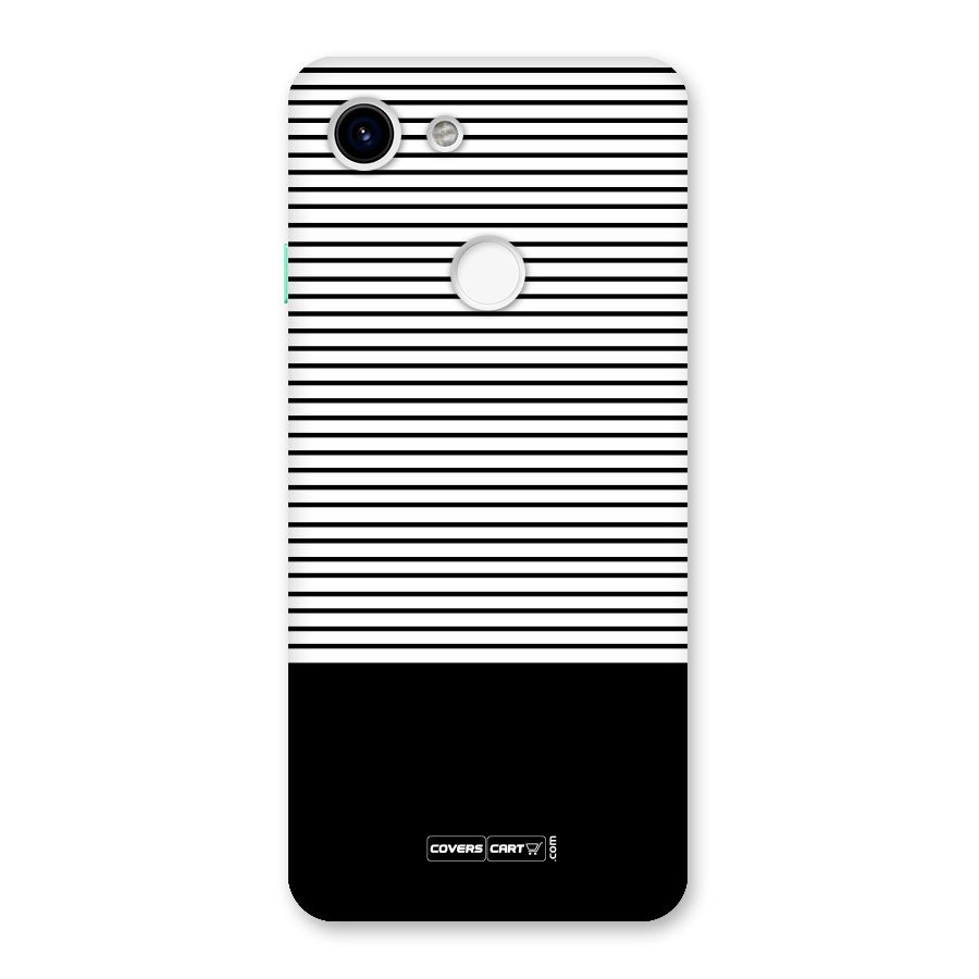 Classy Black Stripes Back Case for Google Pixel 3