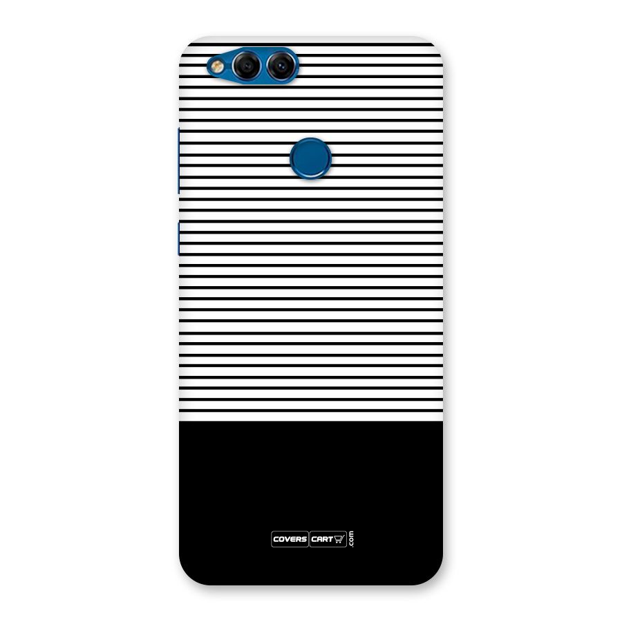 Classy Black Stripes Back Case for Honor 7X