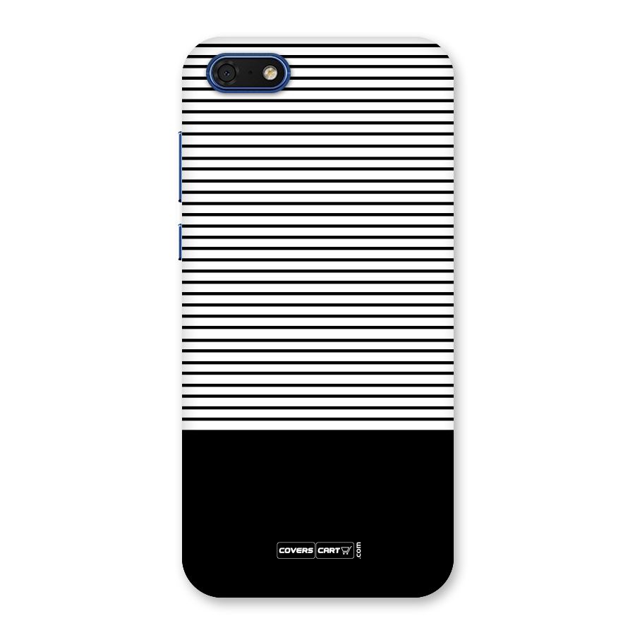 Classy Black Stripes Back Case for Honor 7s