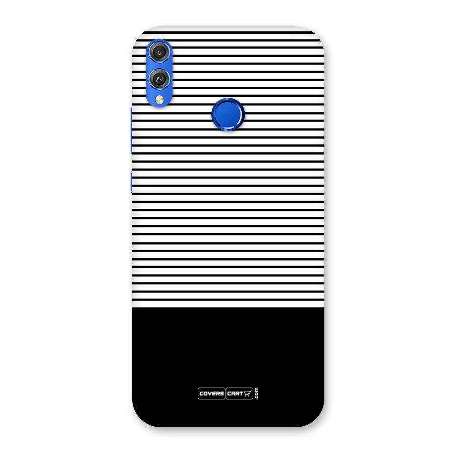 Classy Black Stripes Back Case for Honor 8X