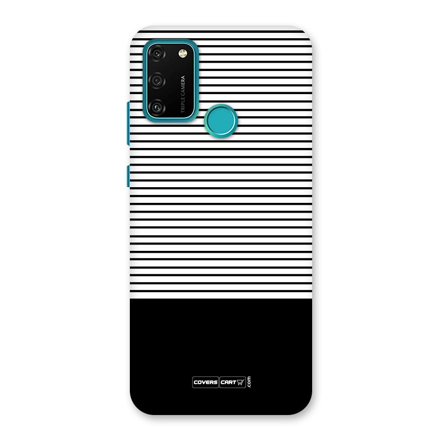 Classy Black Stripes Back Case for Honor 9A