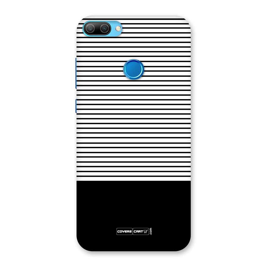 Classy Black Stripes Back Case for Honor 9N