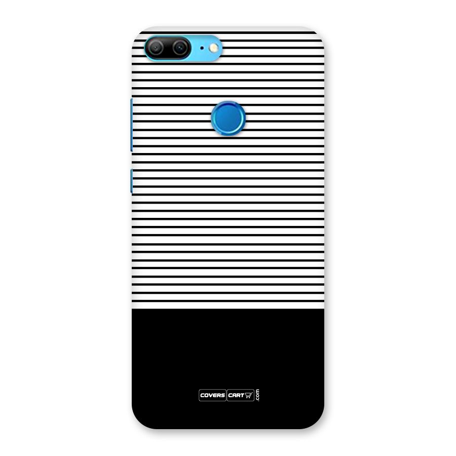 Classy Black Stripes Back Case for Honor 9 Lite