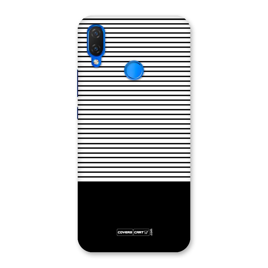 Classy Black Stripes Back Case for Huawei P Smart+