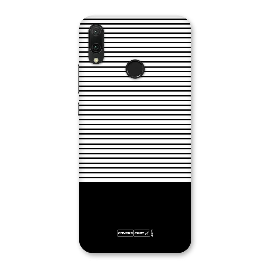 Classy Black Stripes Back Case for Huawei Y9 (2019)