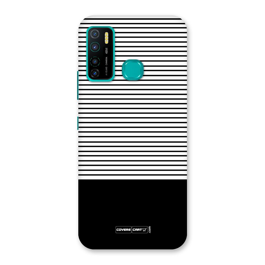 Classy Black Stripes Back Case for Infinix Hot 9 Pro
