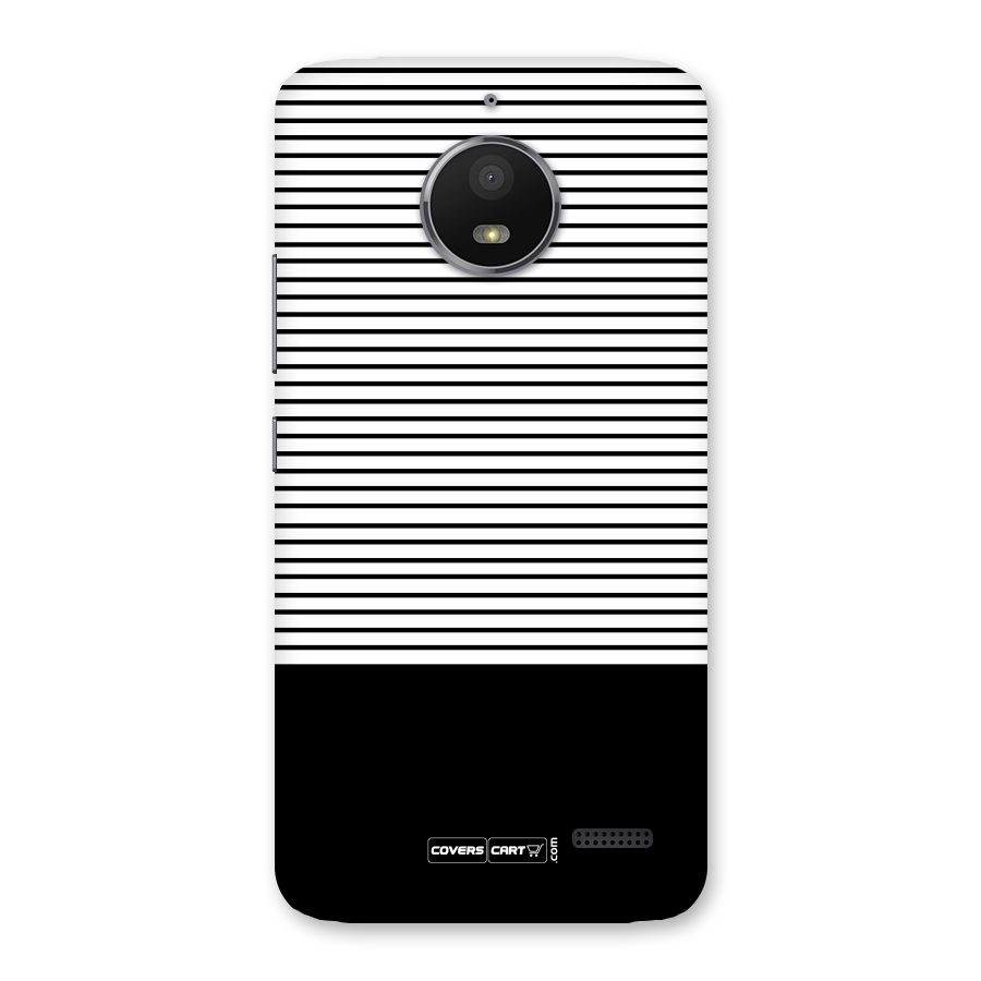 Classy Black Stripes Back Case for Moto E4