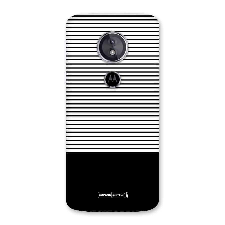 Classy Black Stripes Back Case for Moto E5