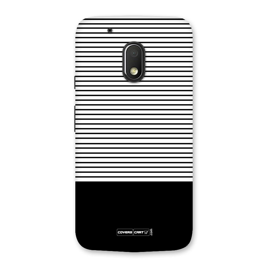 Classy Black Stripes Back Case for Moto G4 Play