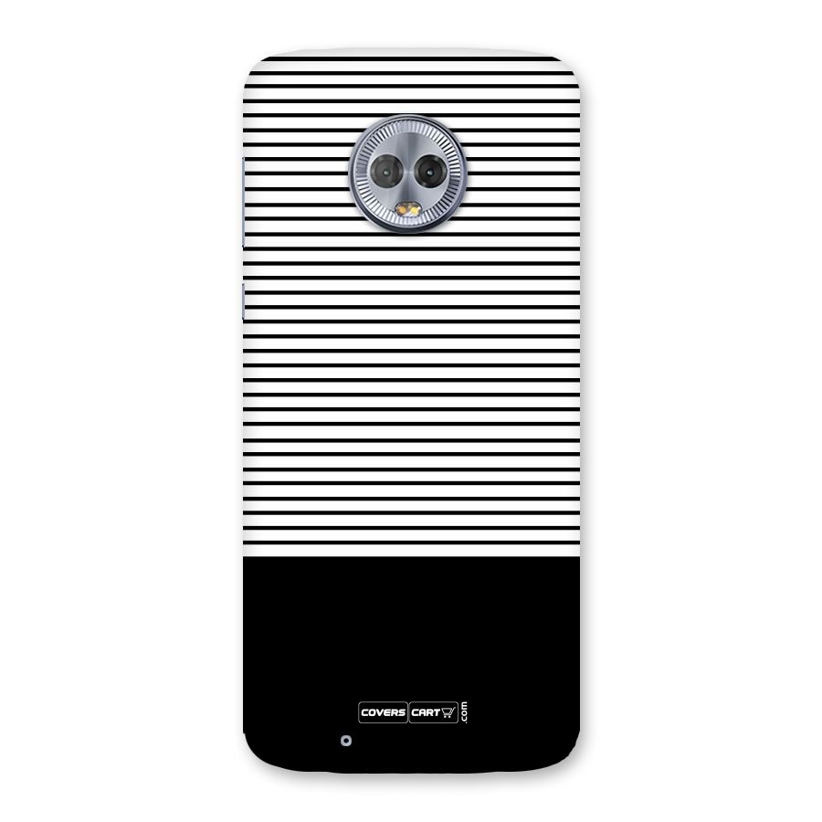 Classy Black Stripes Back Case for Moto G6