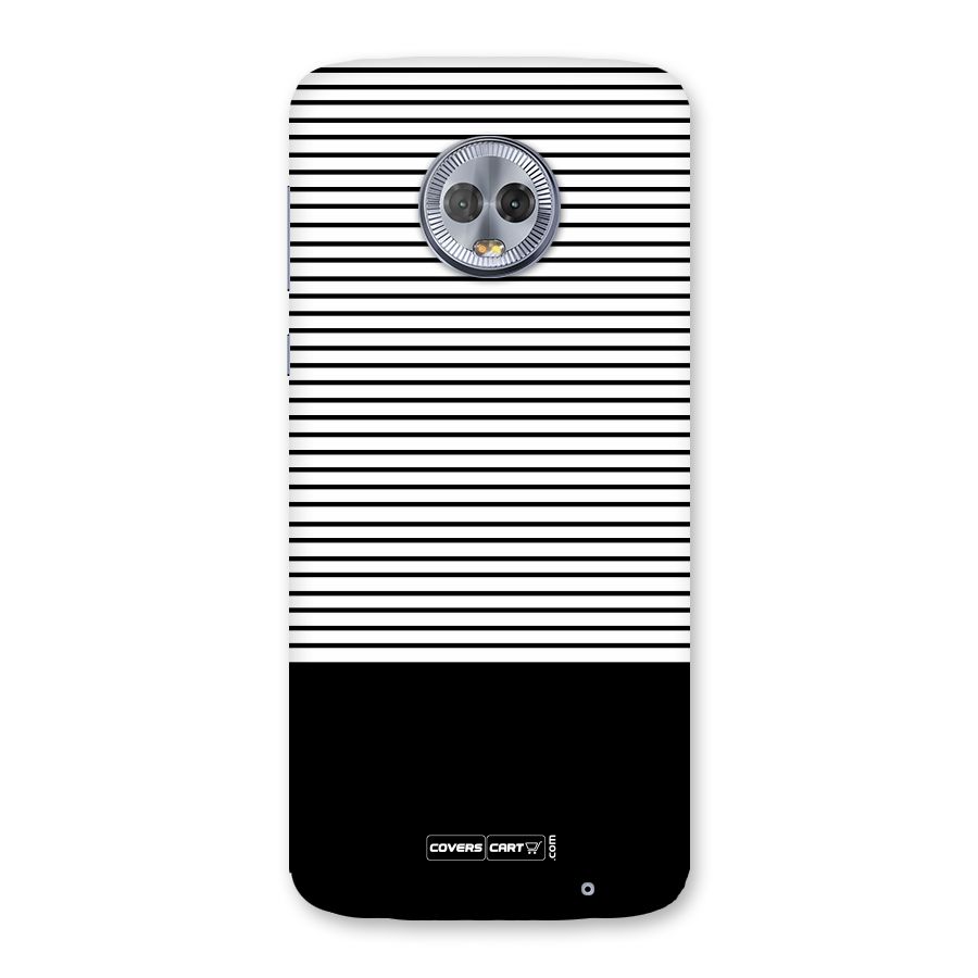 Classy Black Stripes Back Case for Moto G6 Plus