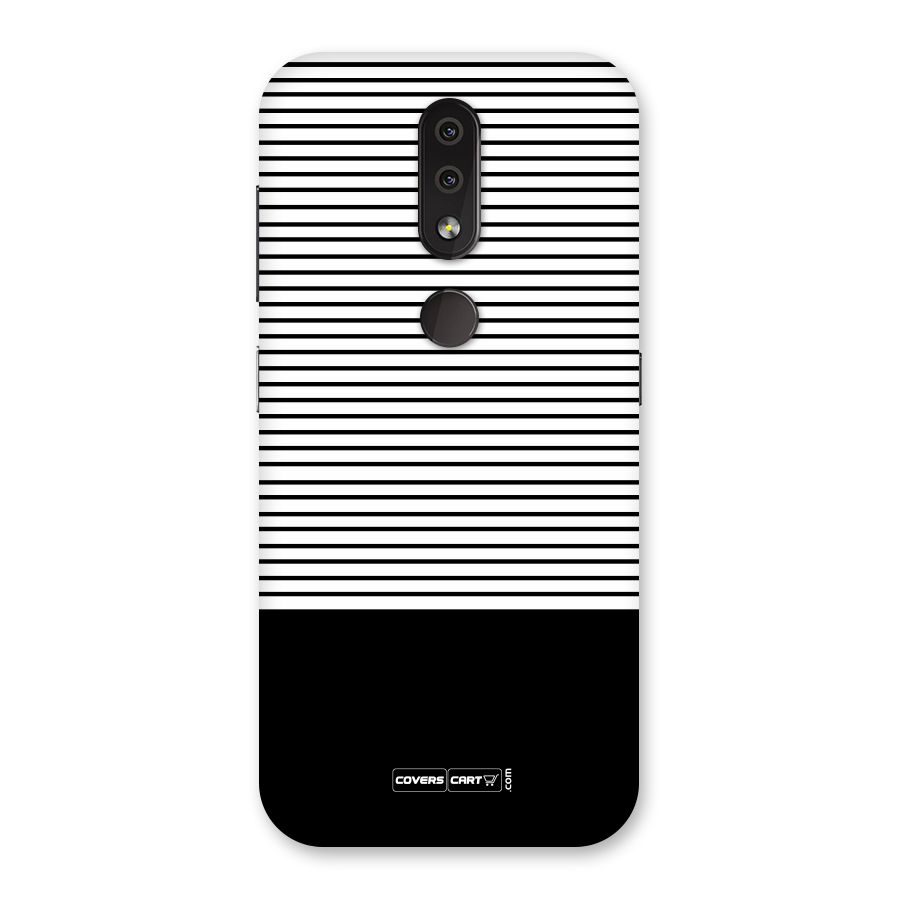 Classy Black Stripes Back Case for Nokia 4.2