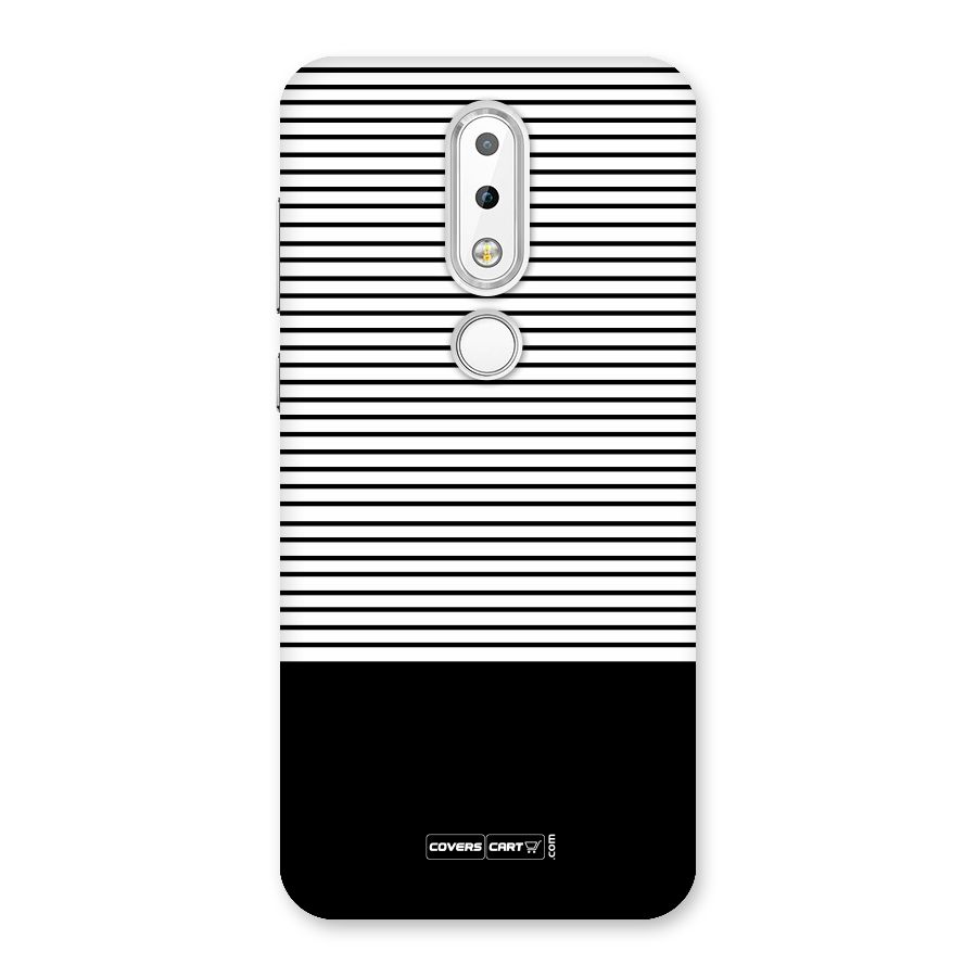 Classy Black Stripes Back Case for Nokia 6.1 Plus