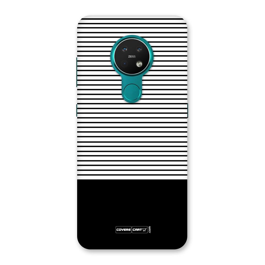 Classy Black Stripes Back Case for Nokia 7.2