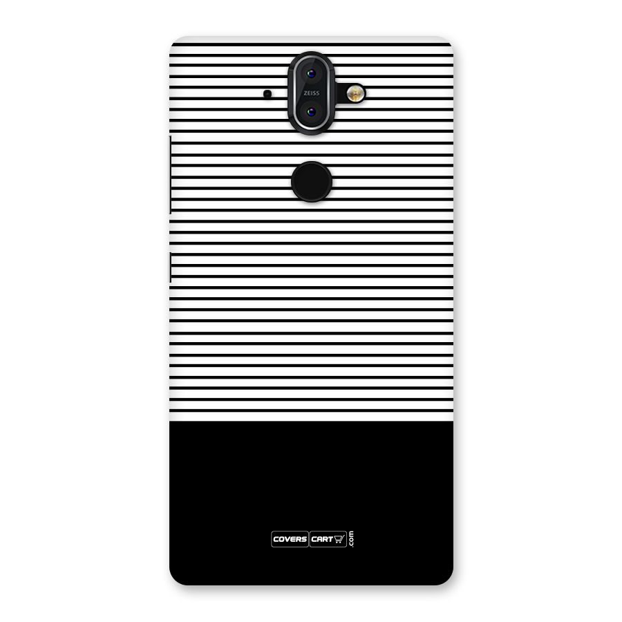 Classy Black Stripes Back Case for Nokia 8 Sirocco