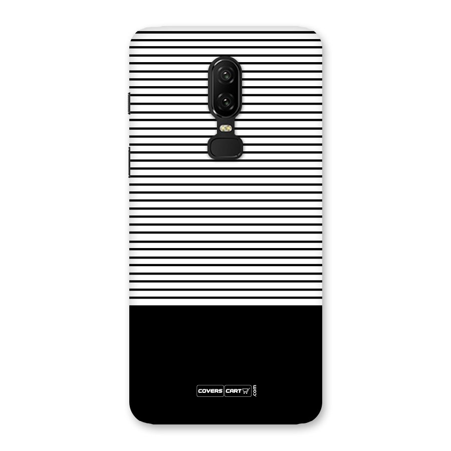 Classy Black Stripes Back Case for OnePlus 6