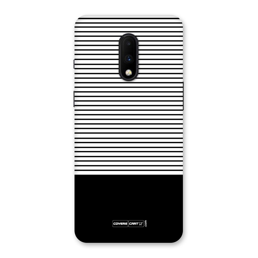 Classy Black Stripes Back Case for OnePlus 7