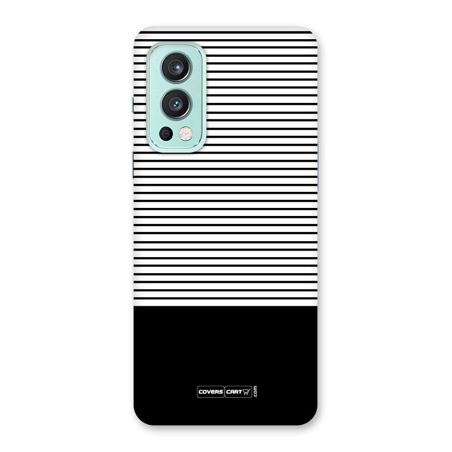 Classy Black Stripes Back Case for OnePlus Nord 2 5G