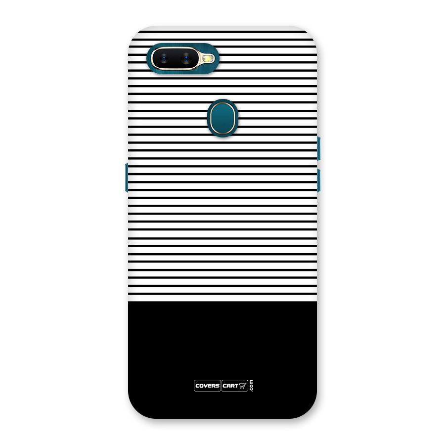 Classy Black Stripes Back Case for Oppo A11k
