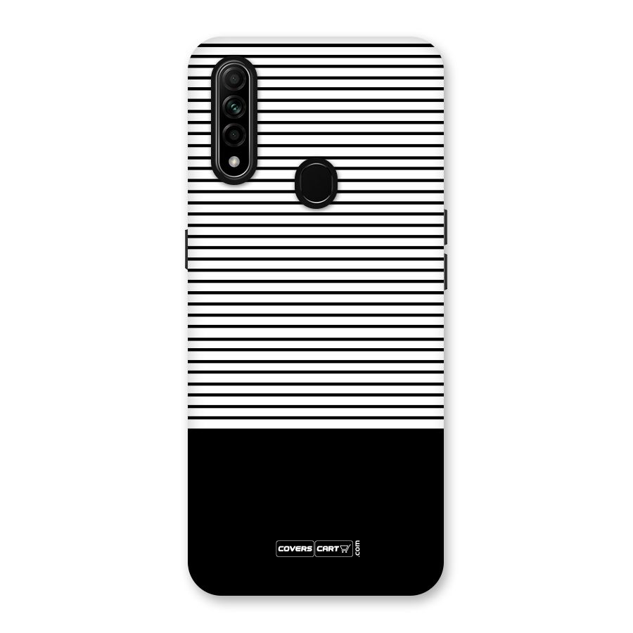 Classy Black Stripes Back Case for Oppo A31