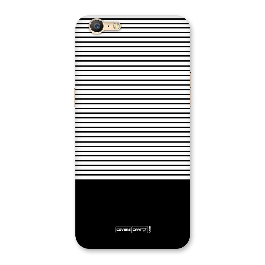 Classy Black Stripes Back Case for Oppo A39