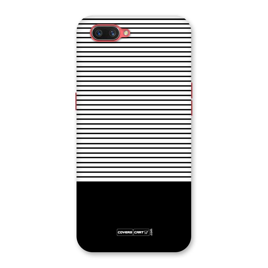 Classy Black Stripes Back Case for Oppo A3s