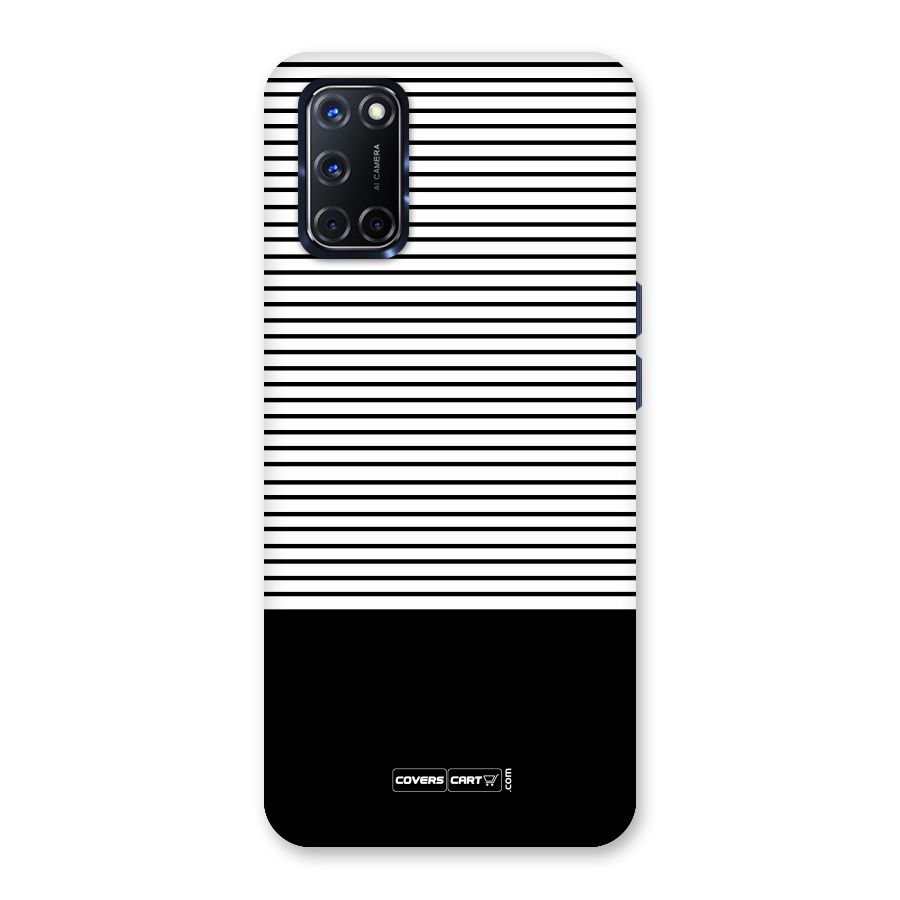 Classy Black Stripes Back Case for Oppo A52