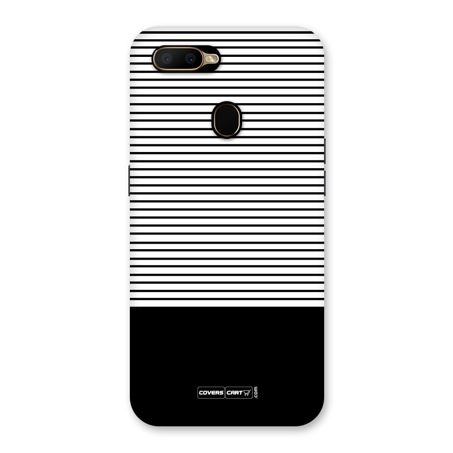 Classy Black Stripes Back Case for Oppo A5s