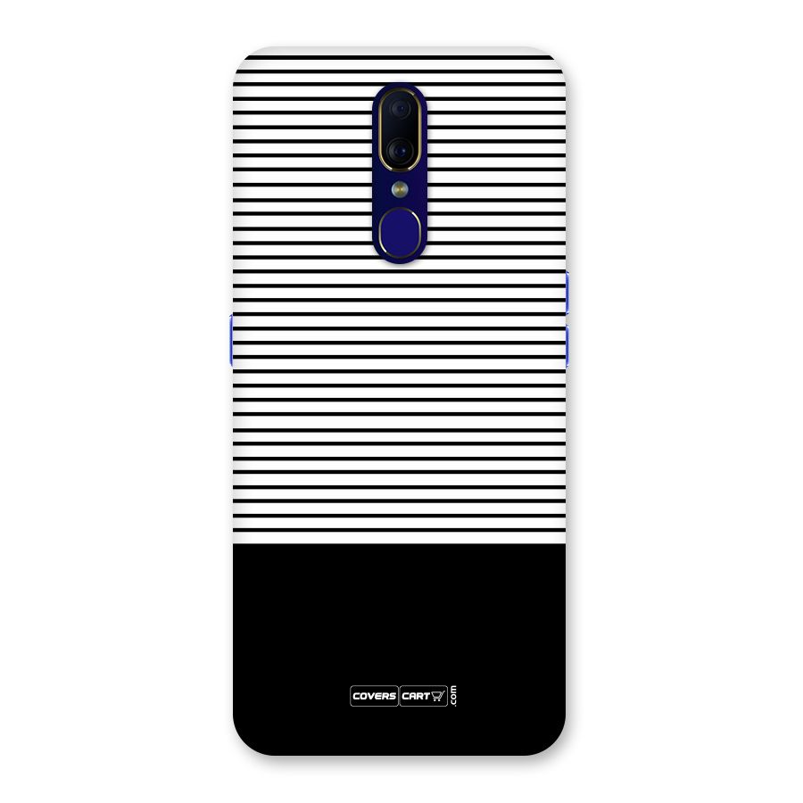 Classy Black Stripes Back Case for Oppo A9