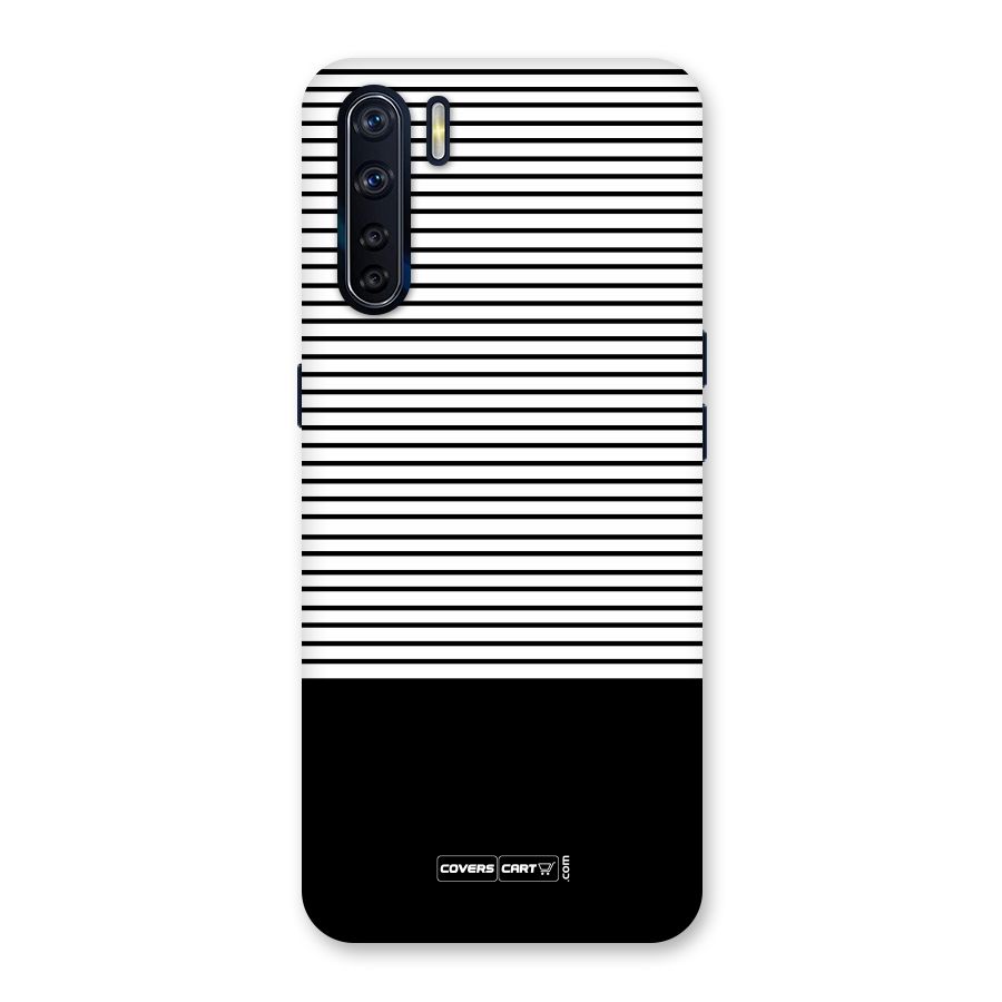 Classy Black Stripes Back Case for Oppo F15