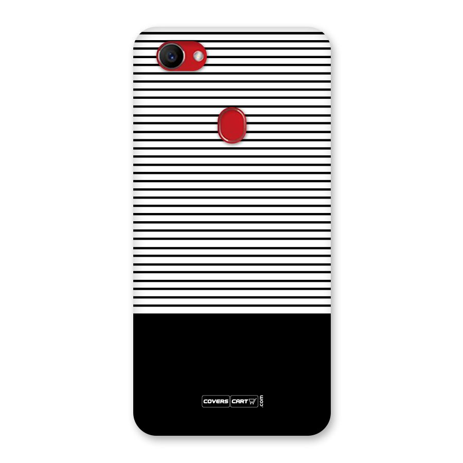 Classy Black Stripes Back Case for Oppo F7