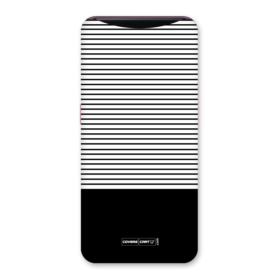 Classy Black Stripes Back Case for Oppo Find X
