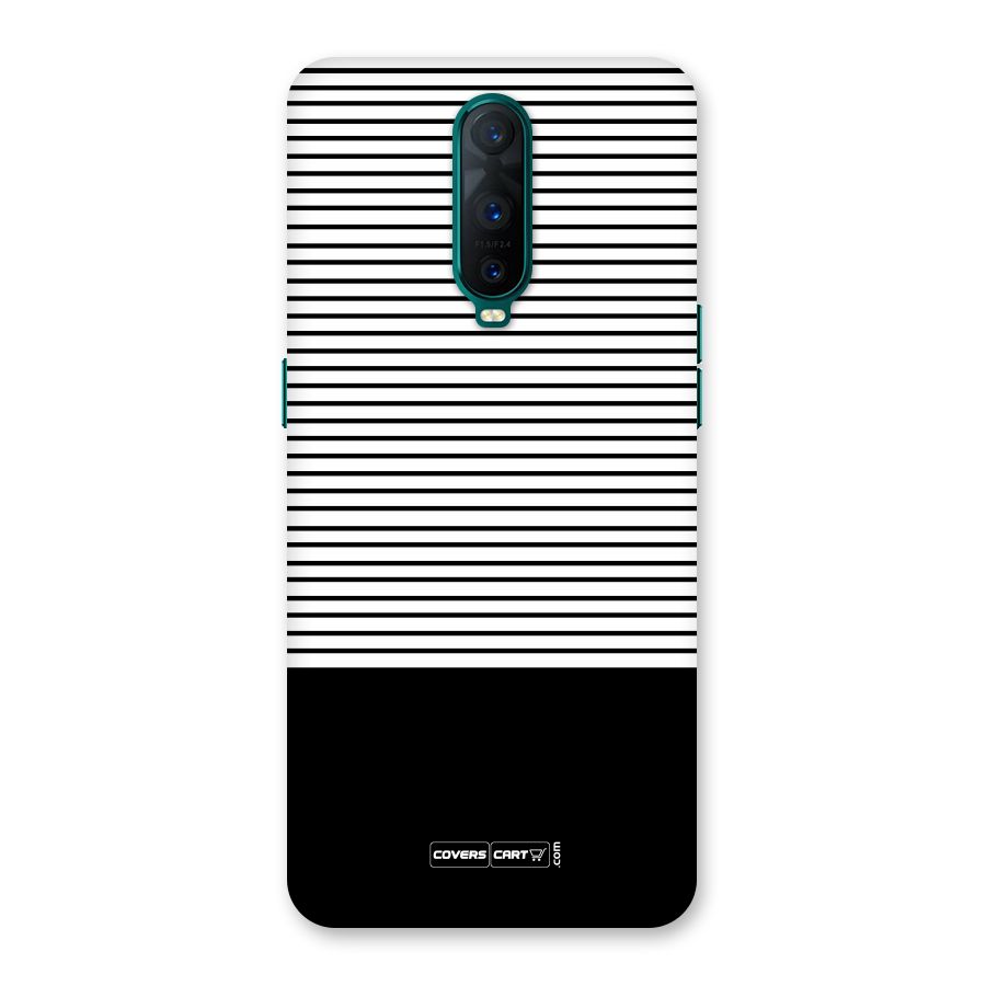 Classy Black Stripes Back Case for Oppo R17 Pro