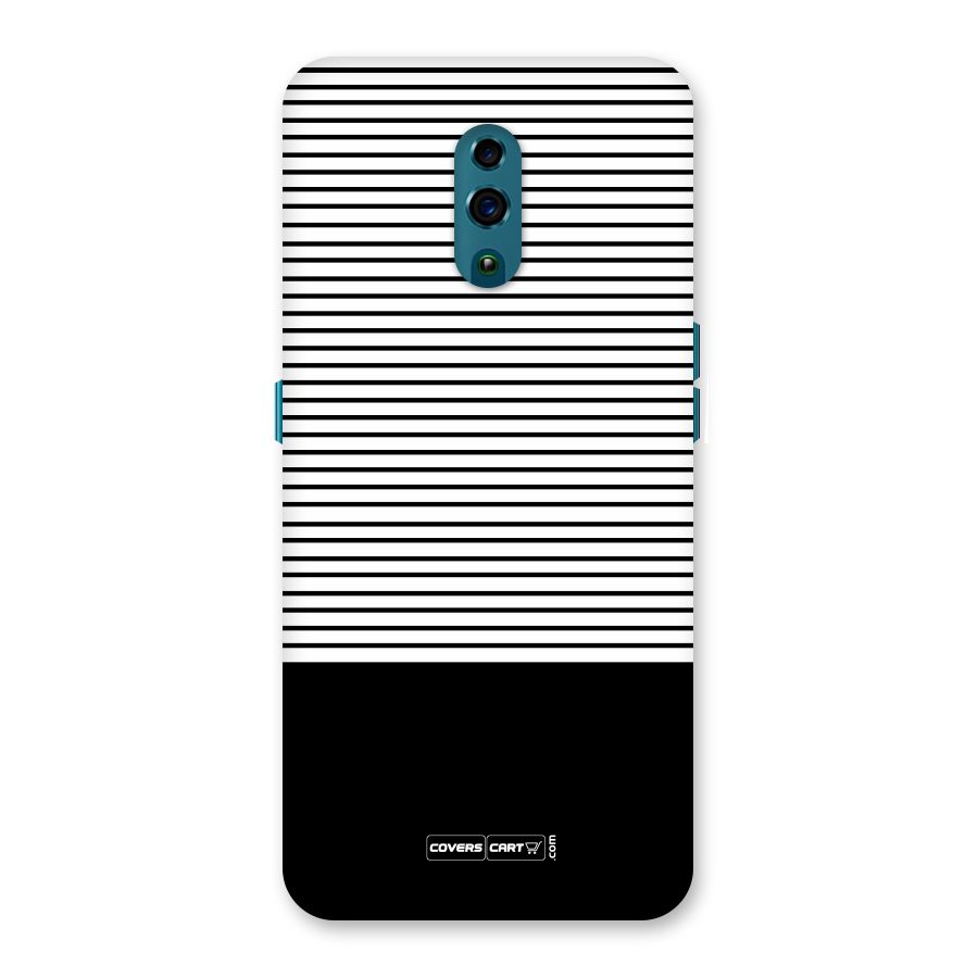 Classy Black Stripes Back Case for Oppo Reno